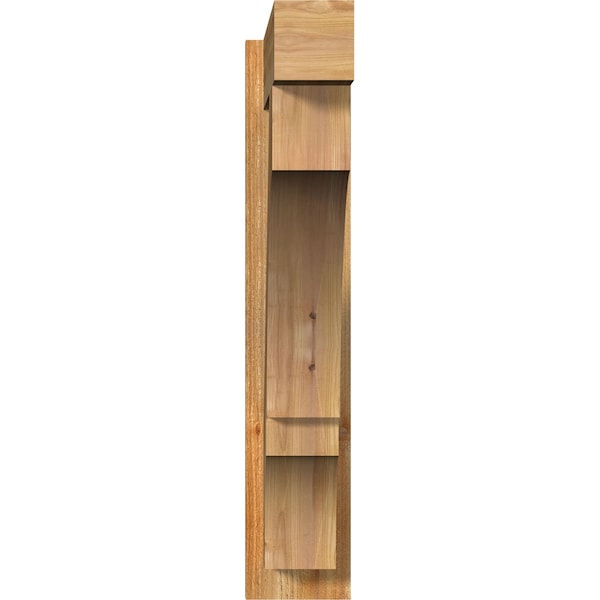 Balboa Block Rough Sawn Outlooker, Western Red Cedar, 6W X 26D X 32H